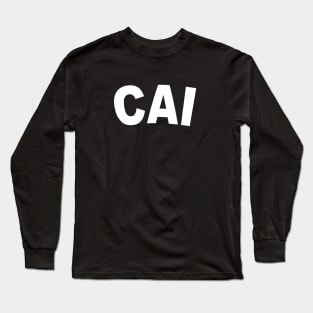 CAI Bold White Long Sleeve T-Shirt